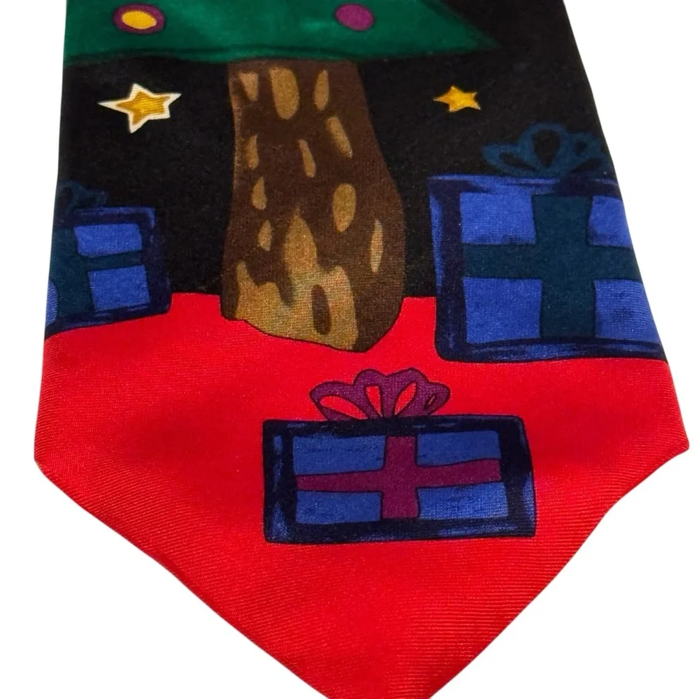 Save the children jingle bells 100% silk three men’s Christmas holiday ties